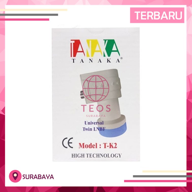 Terbaik Tanaka LNB Ku Band Dual Out 1 Satelite 2 Receiver TEOS