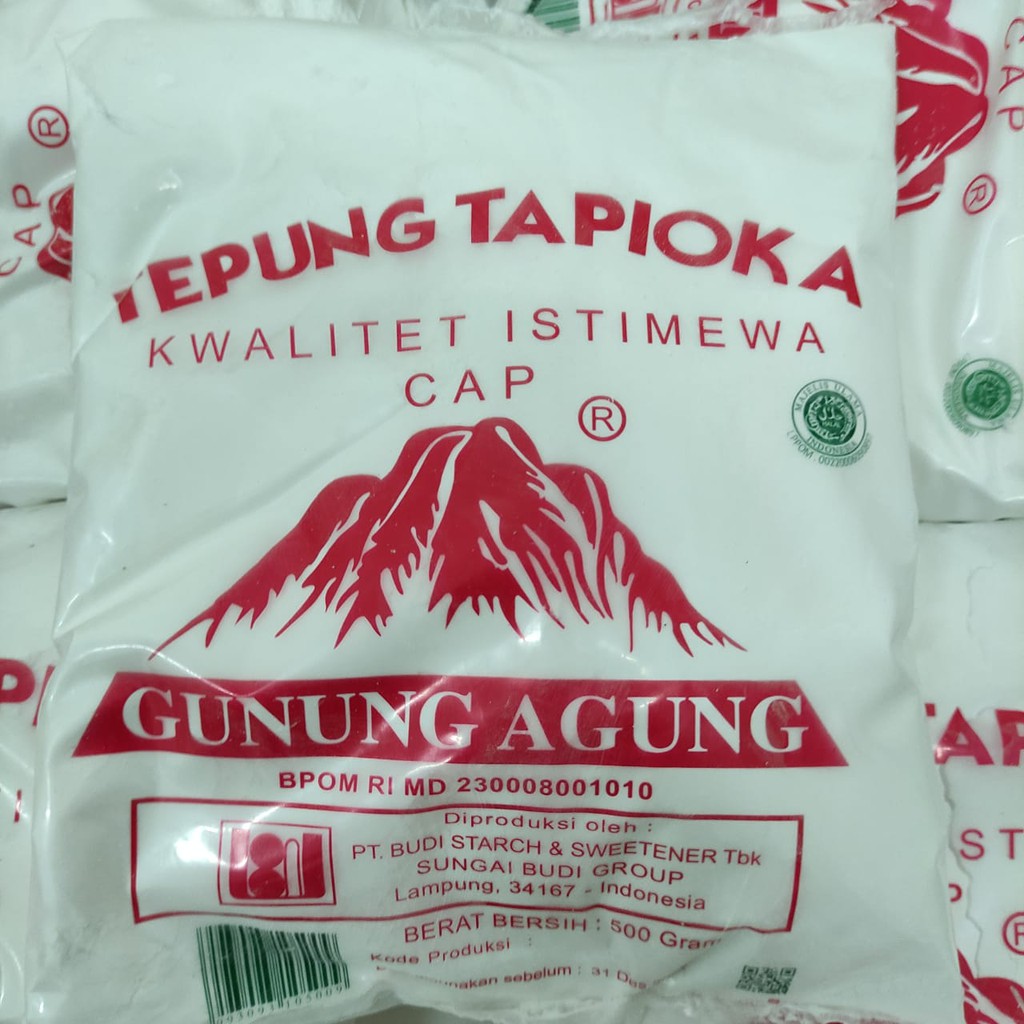 

GUNUNG AGUNG Tepung Tapioka Istimewa Kemasan 500gr Tapioca Starch