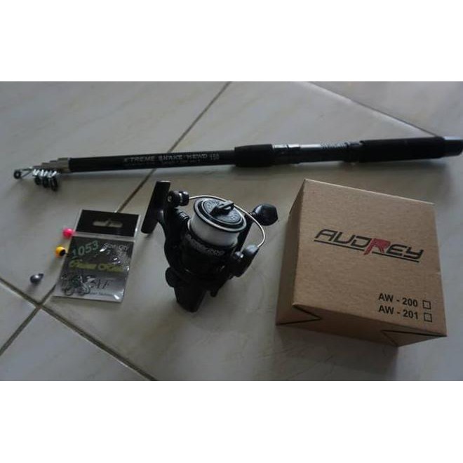 Set Joran / Alat Pancing Murah (Joran Uticate & Reel Audrey)