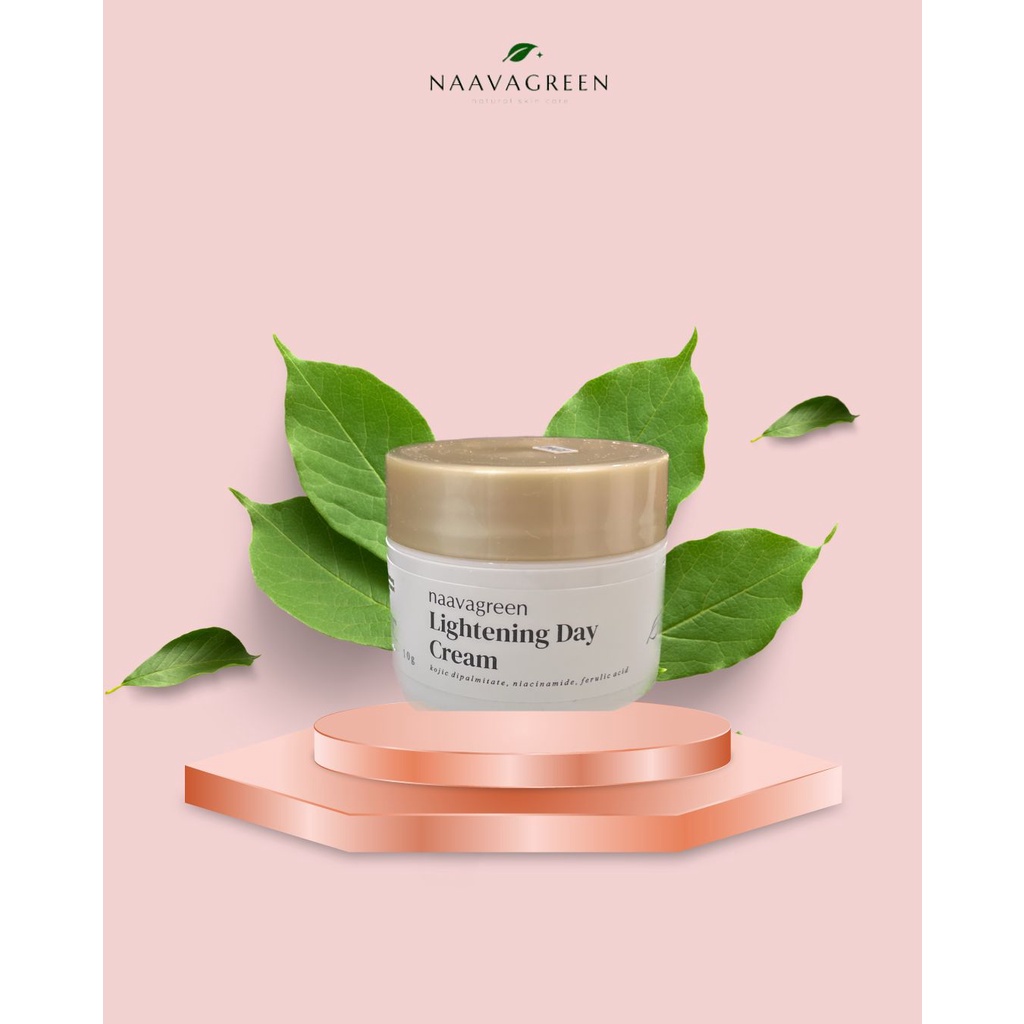 NAAVAGREEN Lightening Day Cream - Mencerahkan dan melembabkan