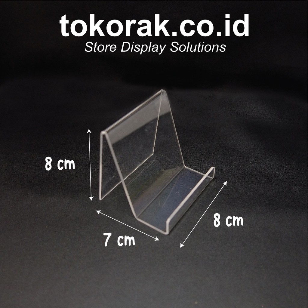 ACRYLIC DOMPET COWOK AKRILIK MIKA STAND