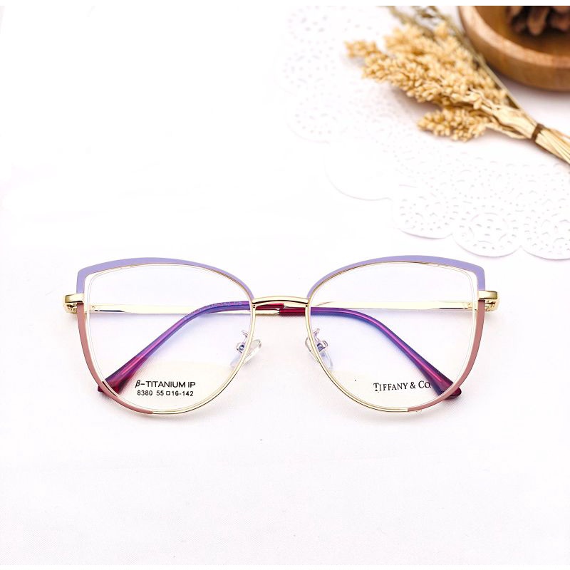 kacamata frame wanita CAT EYE 8380 style korea Photocromic request Minus