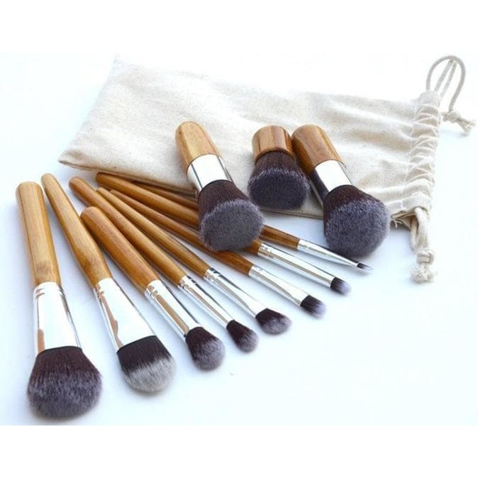 Kuas Make Up Cosmetic Make Up Brush 11 Set with Pouch