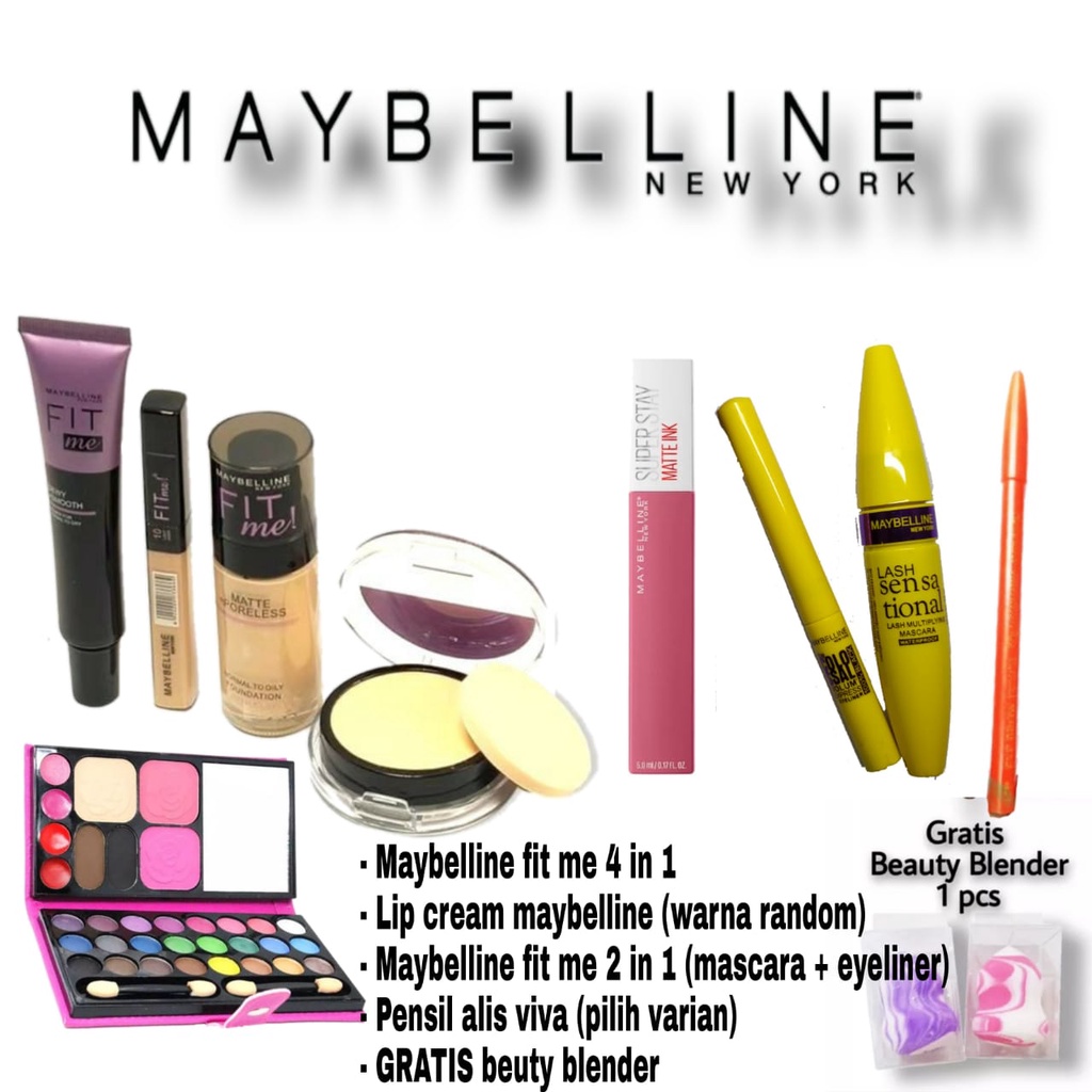 Paket Makeup 9 in 1 paket kosmetik wanita lengkap komplit murah promo super hemat make up lengkap 1 