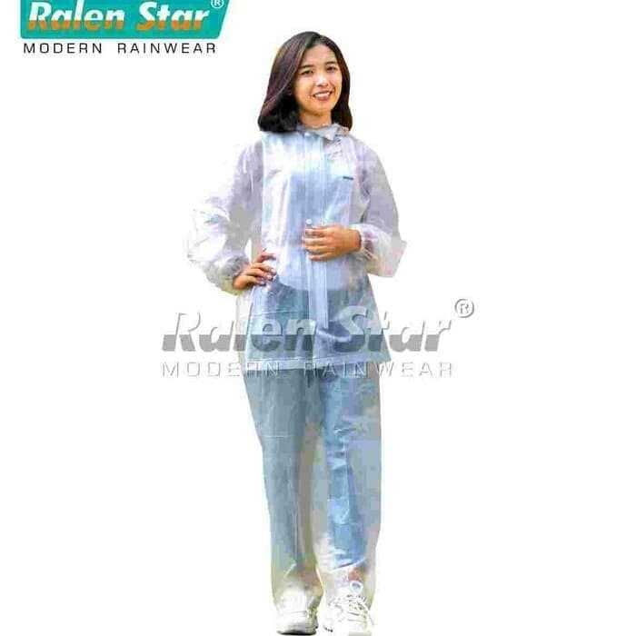 Jas hujan Setelan gamis celana keren jumbo ponco U9H5 bening keren Original axio tebal dewasa kelela