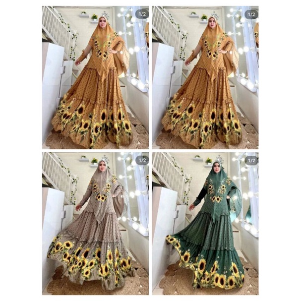 ❤️Ready❤️DRESS HIMAWARI PREMIUM SET*ORY BY YODIZEIN SYARI
