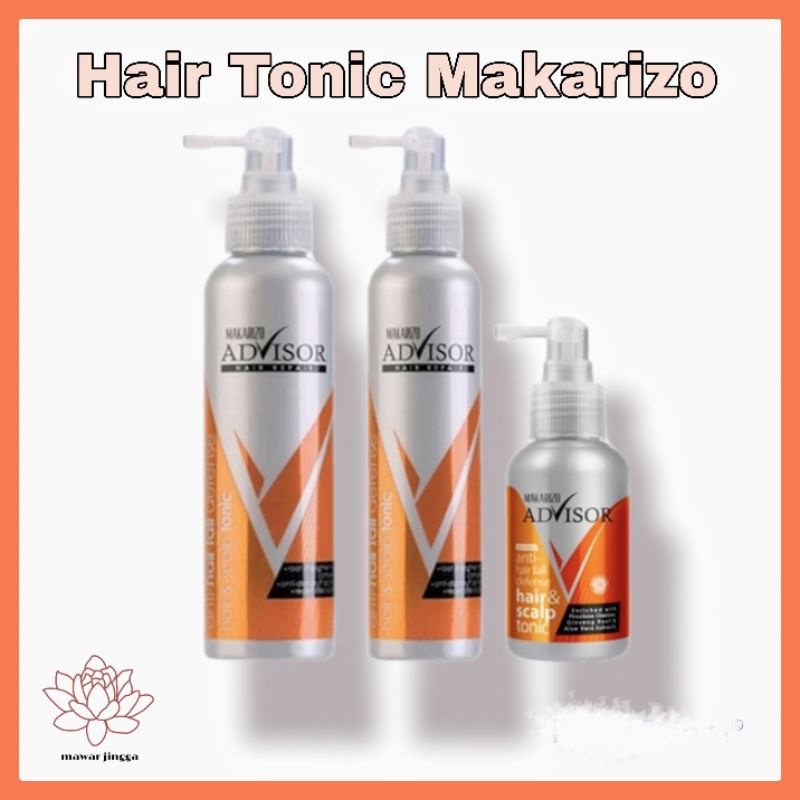 Makarizo advisor anti hair fall. hair &amp; scalp tonic /hair tonic  240ml / 145 ml / 65 ml