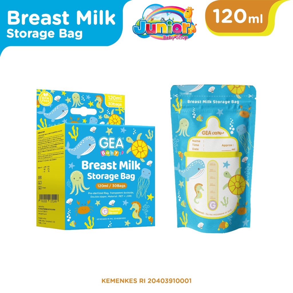 TERMURAH! GEA Baby Breast Milk Storage Bag 120ml