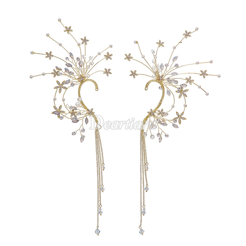 Agatha Earpiece Earcuff Earclip Aksesoris Telinga Hiasan Kuping Wedding Gold Headpieceku