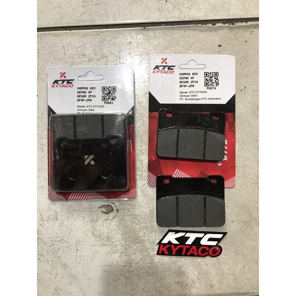 kampas 4 piston  2 pin ktc kytaco kampas rem 4 piston 2 pin ktc kytaco original kampas ktc kytaco 4 