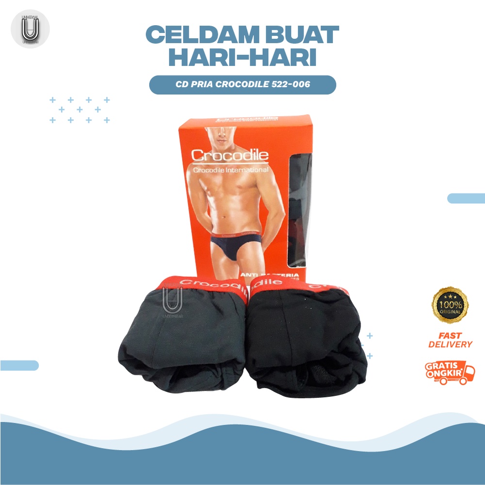 Celana Dalam Pria CD Crocodile Boxer Cowok Sempak Laki Laki Dewasa Terlaris Kode 522-006 By Universal Underwear