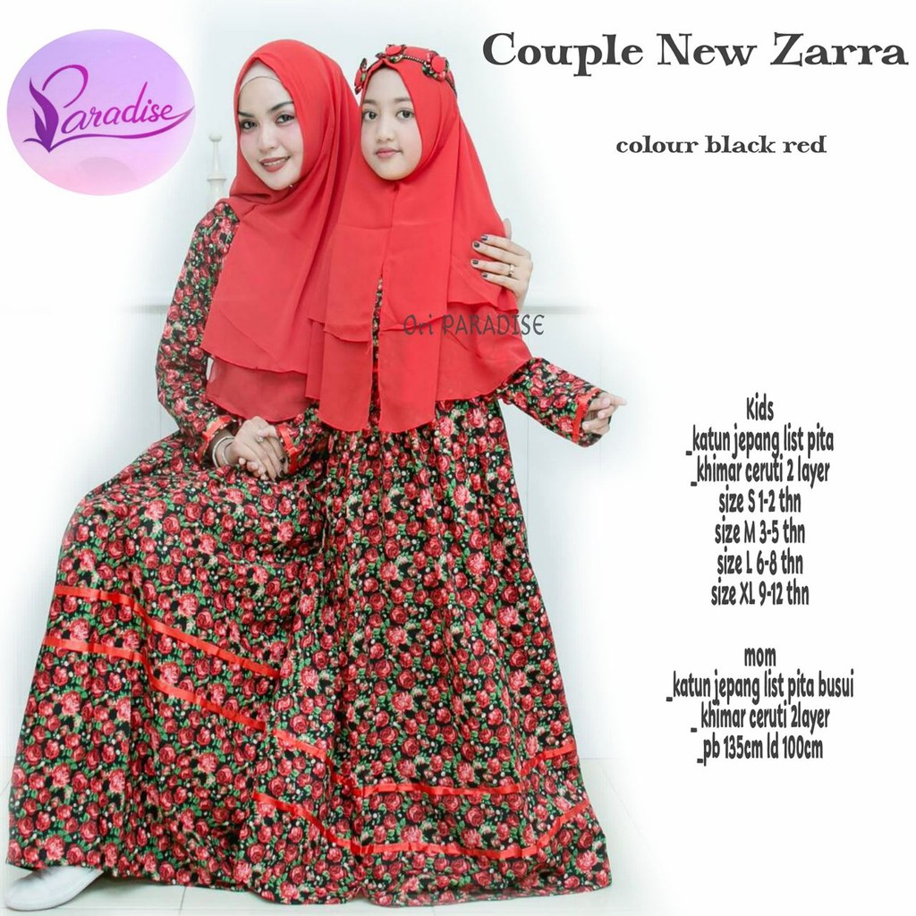 Gamis Couple Ibu Anak Bahan Katun Jepang NEW ZARRA Shopee Indonesia