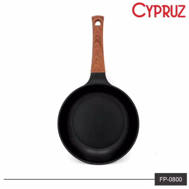 CYPRUZ FRY PAN Wajan Penggorengan Die Cast Anti Gores 20 cm, 24 cm Marble induksi 3mm