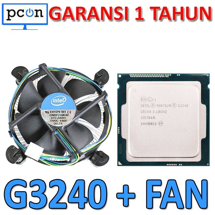 Intel Pentium G3240 3.4GHz Processor soket LGA 1150 DAN FAN INTEL