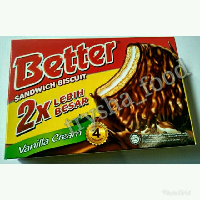 

Better Sandwich Biskuit/Biskuit Better Sandwich Rasa Vanilla Cream