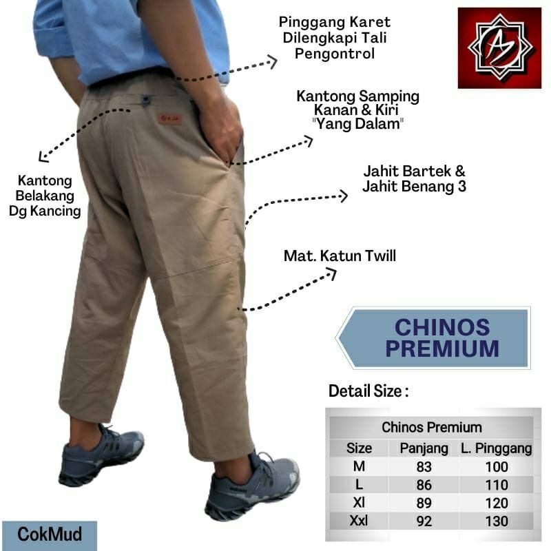 Celana Sirwal Dewasa Chinos premium panjang kantor