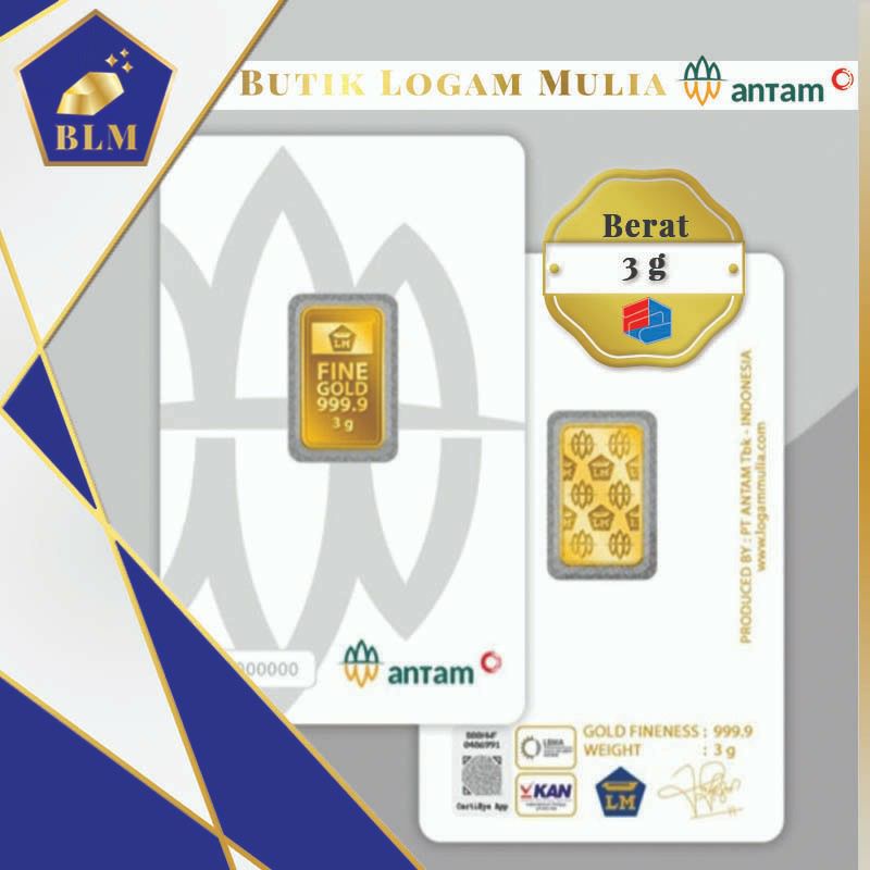 Logam Mulia Antam 3 gram