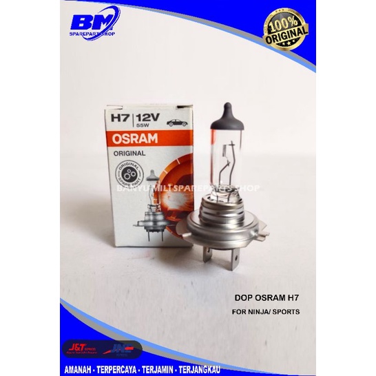 LAMPU DEPAN HEADLIGHT LAMPU UTAMA H7 ORIGINAL OSRAM