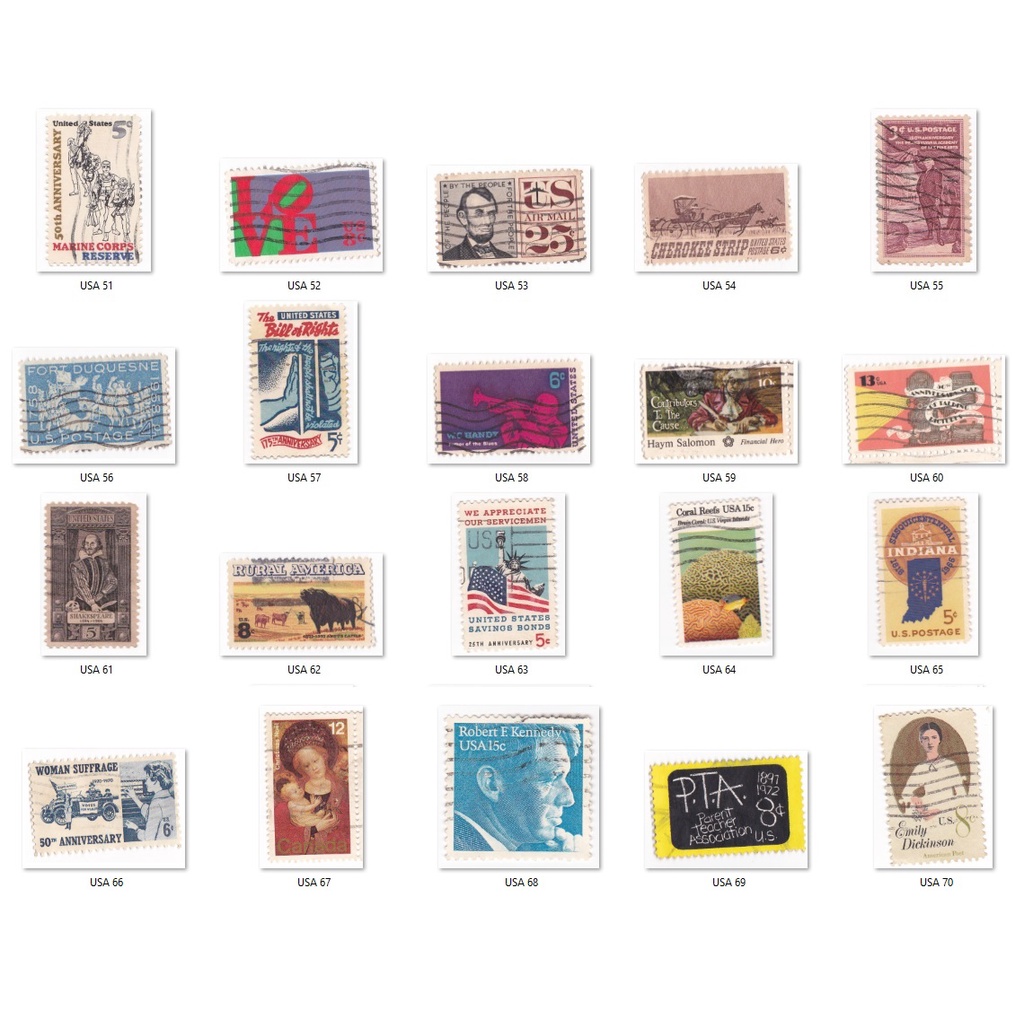 

Perangko USA Amerika Serikat 2 - harga per keping (used)