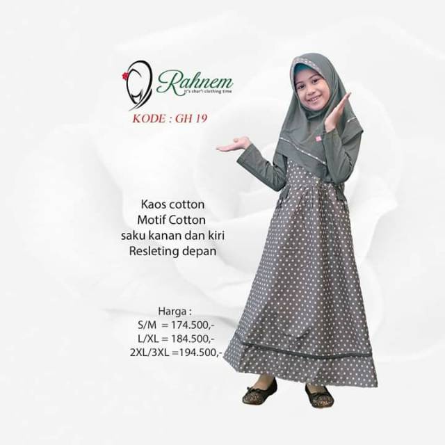 GH 19 ABU - GAMIS RAHNEM ANAK - GAMIS RAHNEM