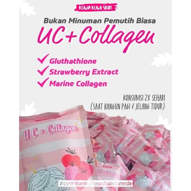 

[AGEN RESMI][FREE GIFT] UC COLLAGEN KUWA KUWI SKIN / COLLAGEN DRINK / SUSU PEMUTIH
