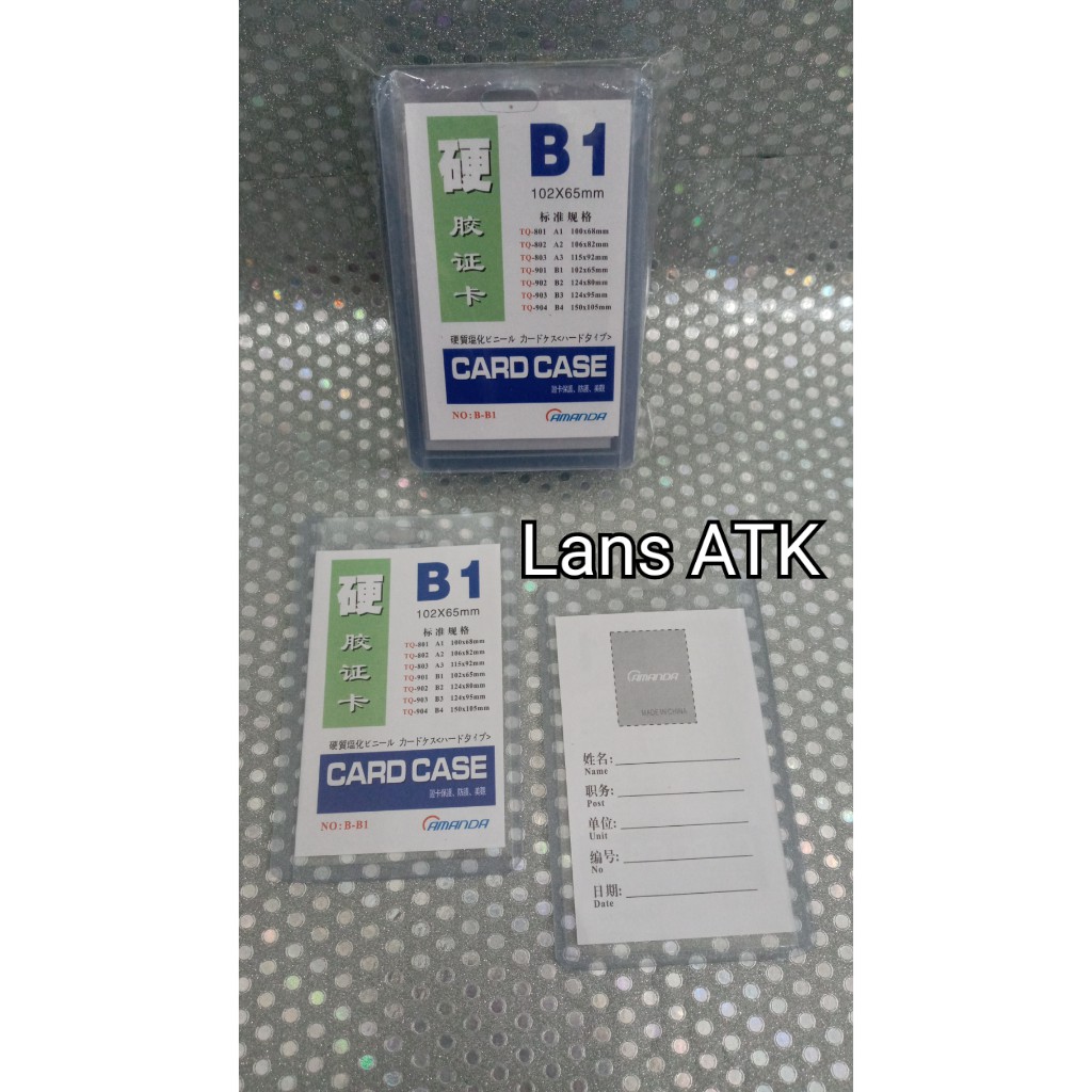 

Id Card Case B1 Name Tag Amanda Per pak / Tempat Id Card
