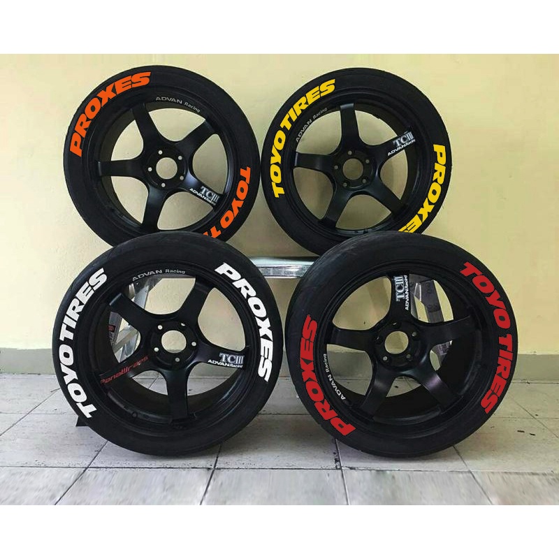 Stiker Roda Ban Motor 3D Universal DIY Untuk KTM BMW YAMAHA Honda Audi Ford