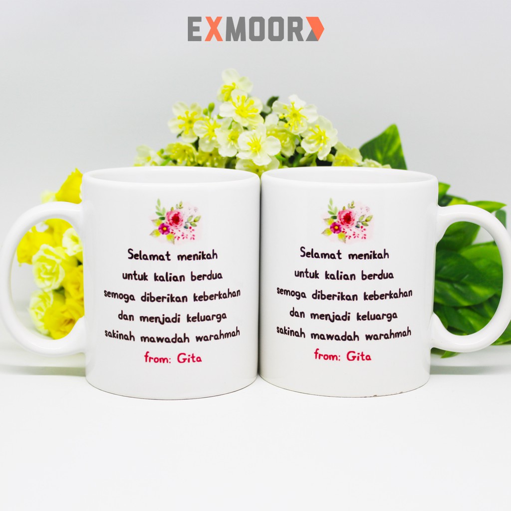 Mug Couple Pengantin Bugis Makassar untuk Kado Pernikahan