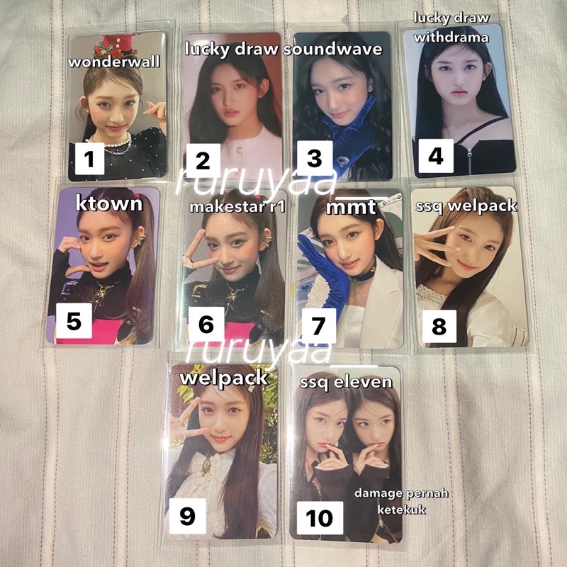 PHOTOCARD IVE LEESEO OFFICIAL WONDERWALL LUCKY DRAW SOUNDWAVE WITHDRAMA KTOWN MAKESTAR ROUND 1 MYMUS