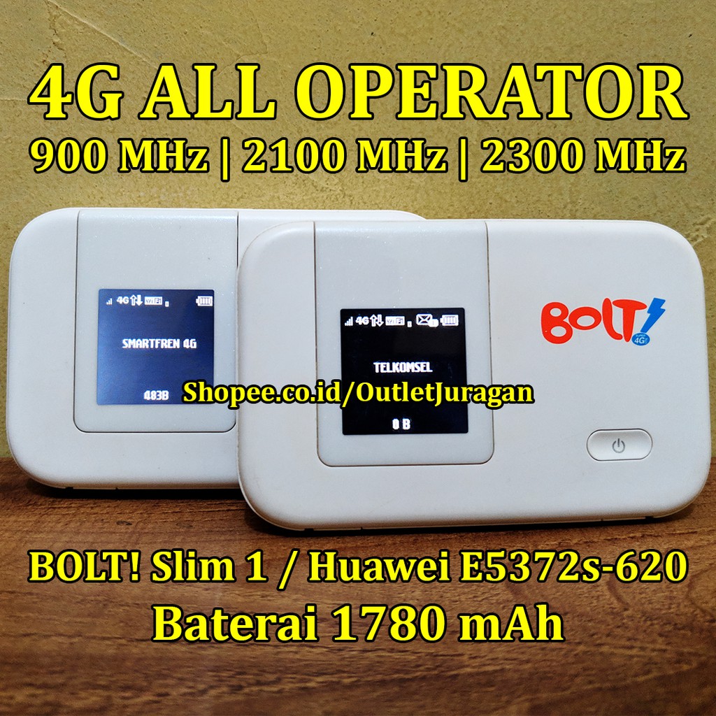 Modem Mifi Bolt Slim 1 Huawei E5372s Unlock 4g Telkomsel Smartfren 3g All Operator Gsm Shopee Indonesia