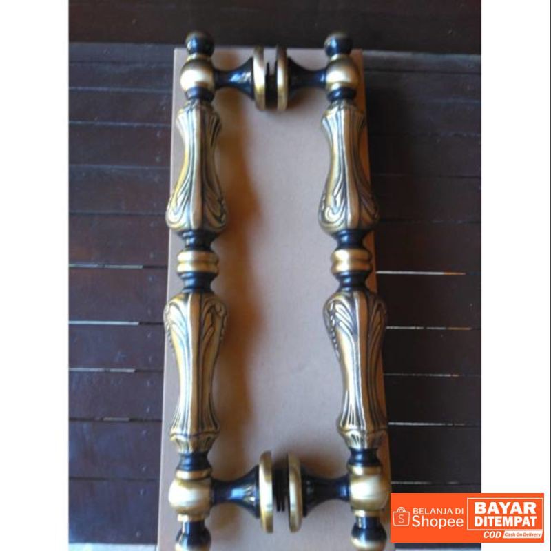 Brass Pull Handle / Handle Pintu Kuningan Motif Phion 43 cm Termurah