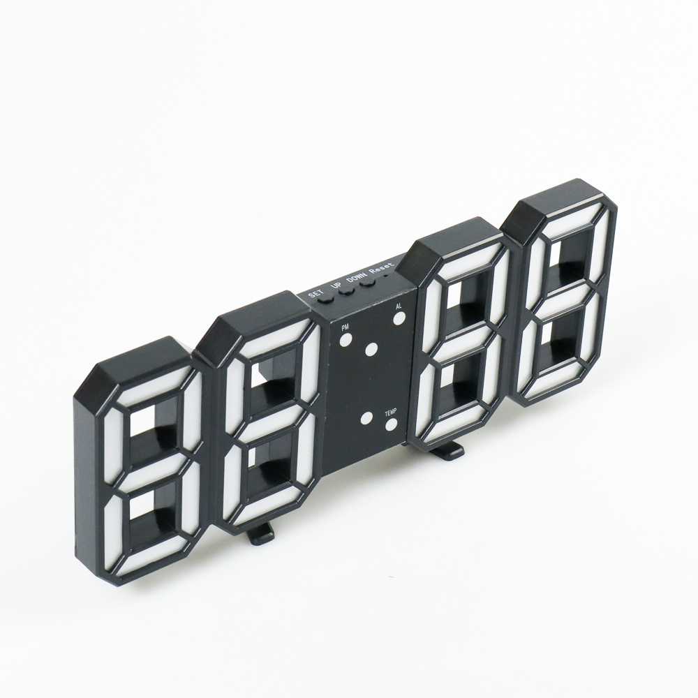 Jam Meja LED Digital Clock Desain Modern Jam Unik Dekorasi Rumah Kamar Tidur Tamu Jam Tenaga USB Berkualitas