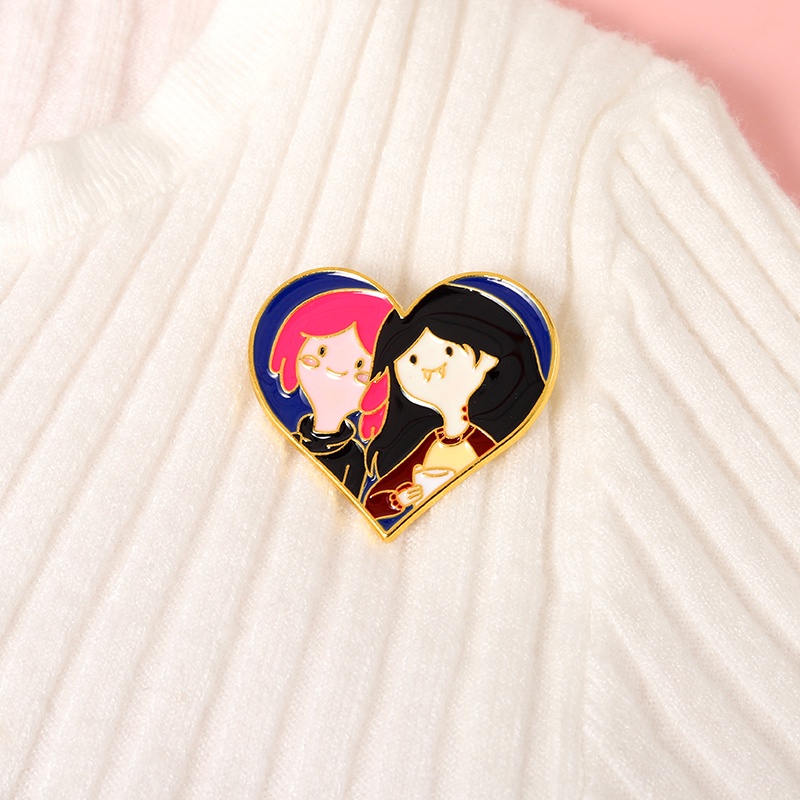 Bros Pin Enamel Desain Kartun Anime Petualangan Untuk Ransel