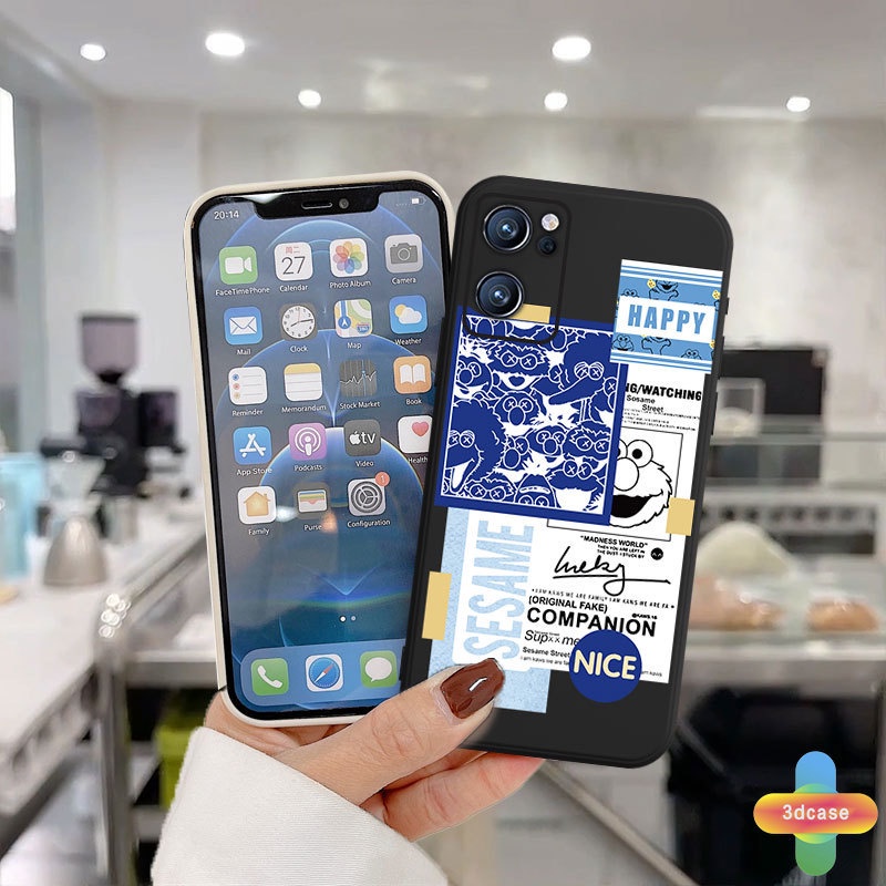 Casing Soft TPU Case Infinix Hot 10 Play Hot 10 10t 10s 10i S4 9 Pro 11 Plus Hot 9 11 Play 11 11S NFC Infinix Smart 4 5 Pro 3 Plus Infinix Note 8 10 Tencno Spark 5 PRO A54 A15 A9 A5 Sesame Street Anti-fall Case