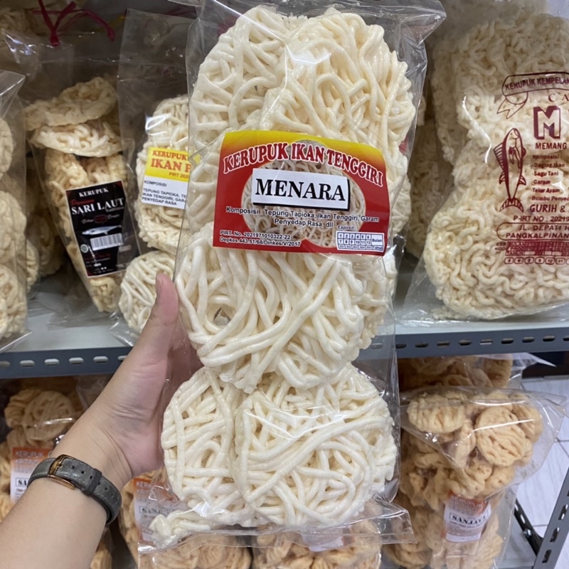 

Kerupuk Keriting Ikan Bangka Cap Menara - Snack Bangka - Cemilan Bangka - Makanan Bangka