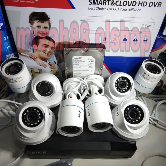 PAKET CCTV MURAH FULL SPC 8CH KOMPLIT TINGGAL PASANG HDD tinggal pilih di variasi