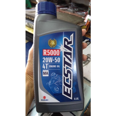 Oli Suzuki SGO 4T 0.8L 20W-50 Ecstar - Oil Mesin Motor Manual 0,8 liter 800 ml