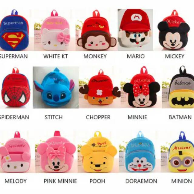 Tas Karakter Cute Murah Sidoarjo