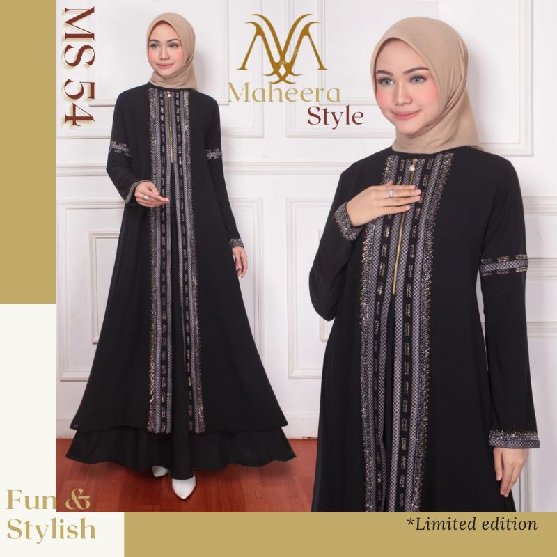 PROMO TOKO BARU!! ABAYA BORDIR PREMIUM || by : Maheera Style