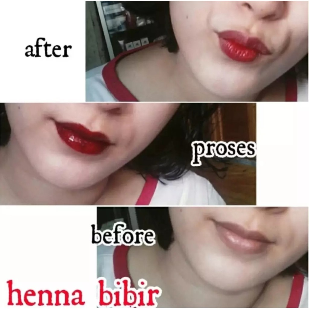 HENNA BIBIR TAHAN LAMA / HENNA LIPS HALAL