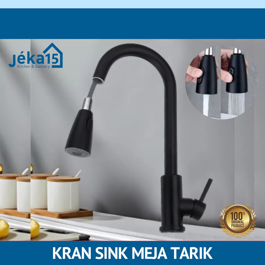 KRAN DAPUR | KRAN SINK MEJA PANAS DINGIN | KRAN SINK FLEXIBLE TARIK