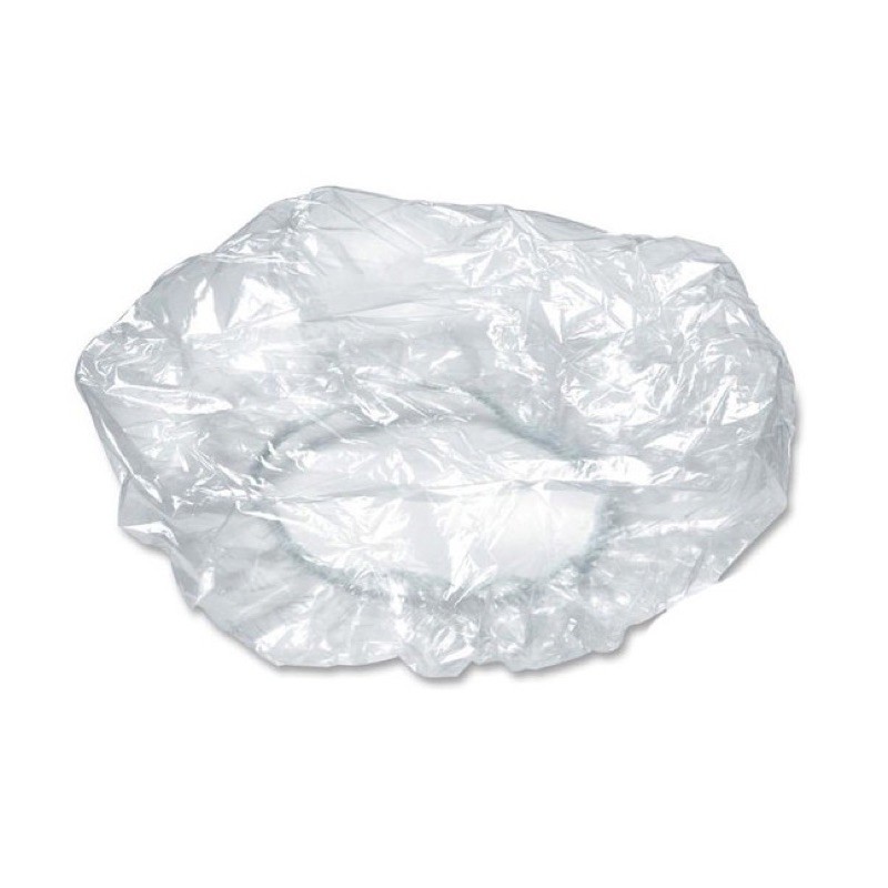 SWCP plastik kepala penutup rambut medis / penutup kepala untuk cat rambut shower cap biru