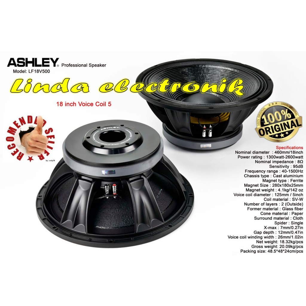 subwoofer ashley 18