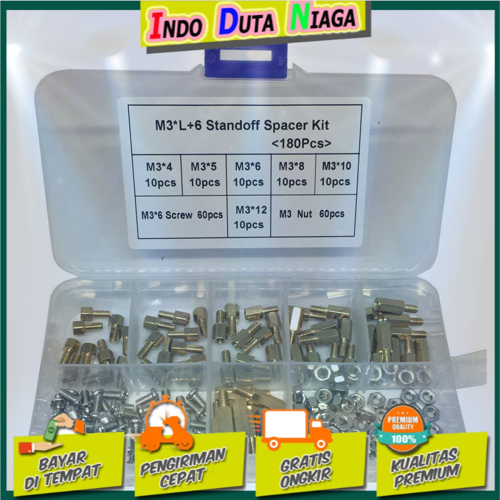 XHHD Set Stand-off Spacer Kit M3xL+6 180PCS