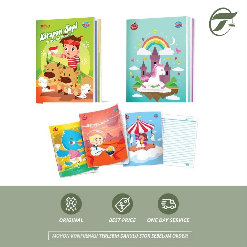 

BUKU TULIS SIDU EB 38 REGULAR/HALUS/MATEMATIKA/KOTAKSQ10/KOTAKSQ14 @10 SINAR DUNIA