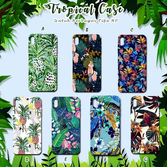 Tropic flower case xiaomi vivo oppo samsung iphone xperia LG meizu infinix andromax motorola