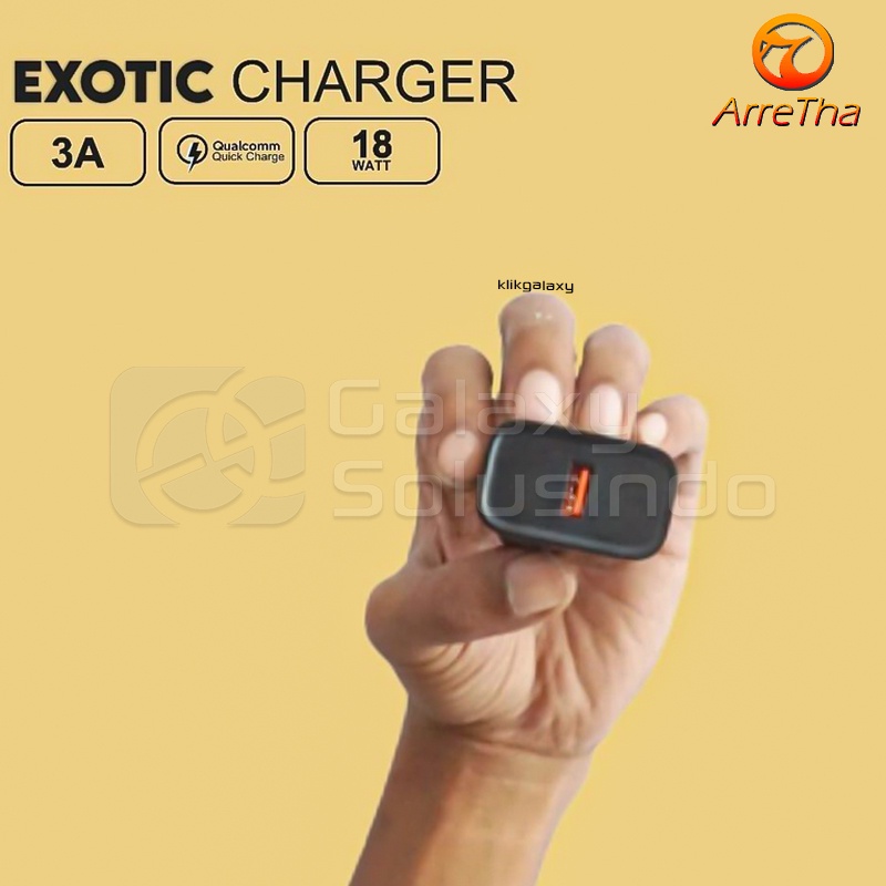 ARRETHA EXOTIC 3.0A Qualcomm USB Home/Travel Adapter Charger