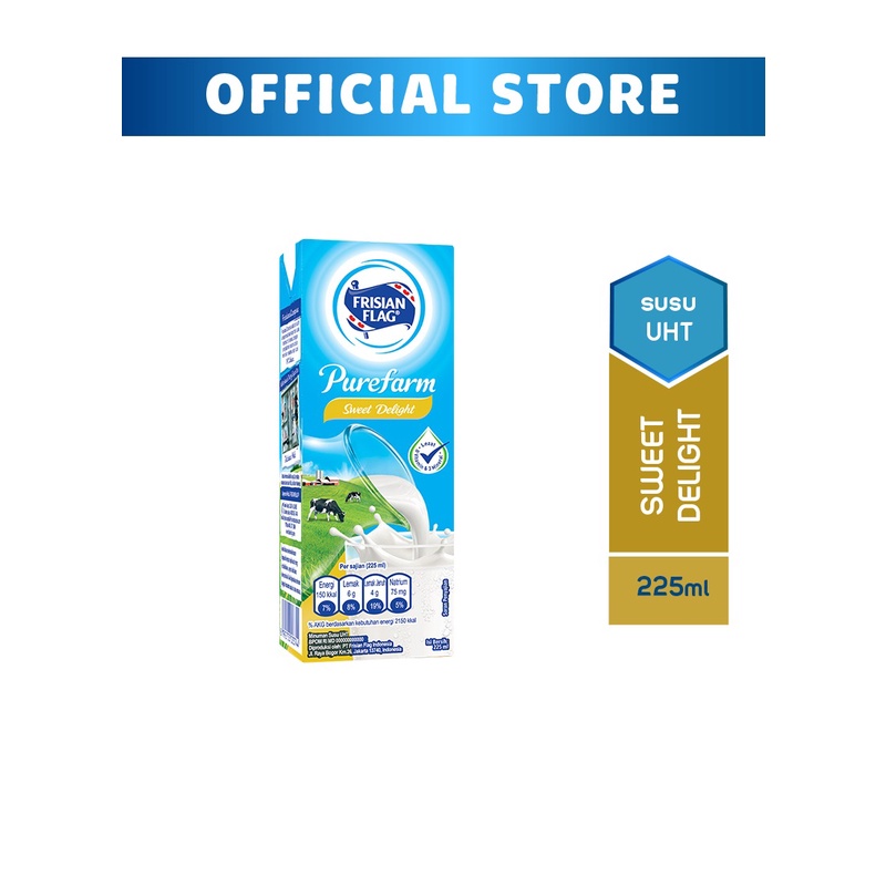 

Frisian Flag Susu Cair Uht Sweet Delight 225Ml - Alhanan/04