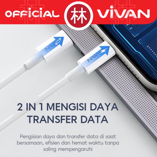 Vivan KCL100s Data Cable PD Quick Charge Data Cable Type-C To Lightning