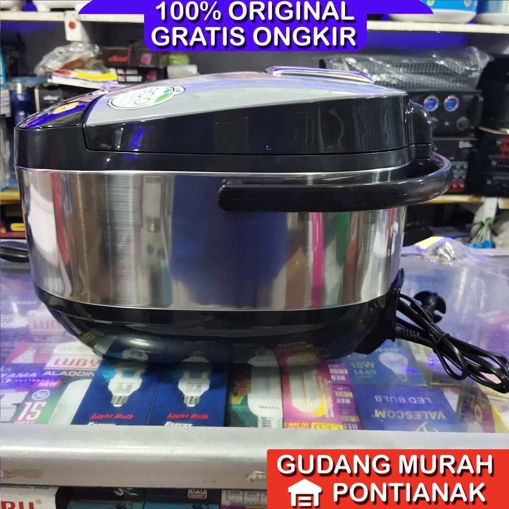 Ricecooker Yong Ma digital SMC 7047 Silver Putih kilat kilat penanak nasi magicom mejikom